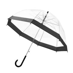 Parapluie transparent de qualité et contour noir